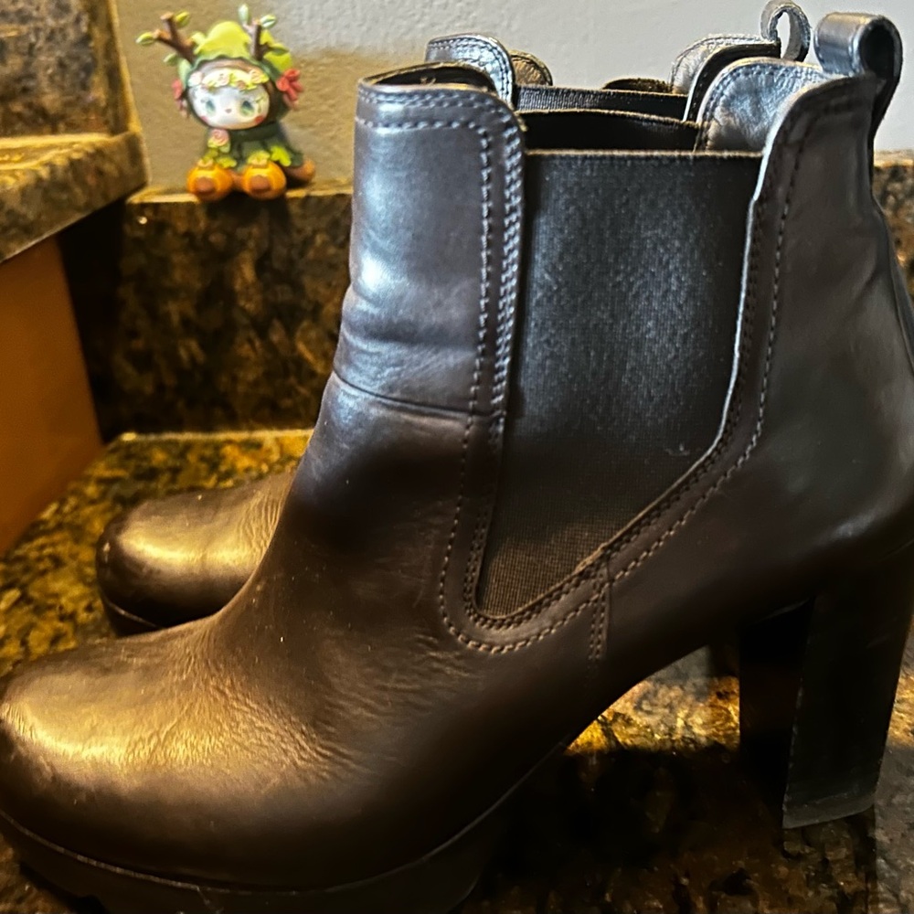 Paul Green Black Heeled Boots